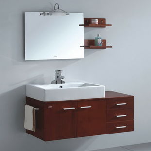 箭牌卫浴柜apgm425p一体陶瓷盆橡木挂式浴室柜特价包